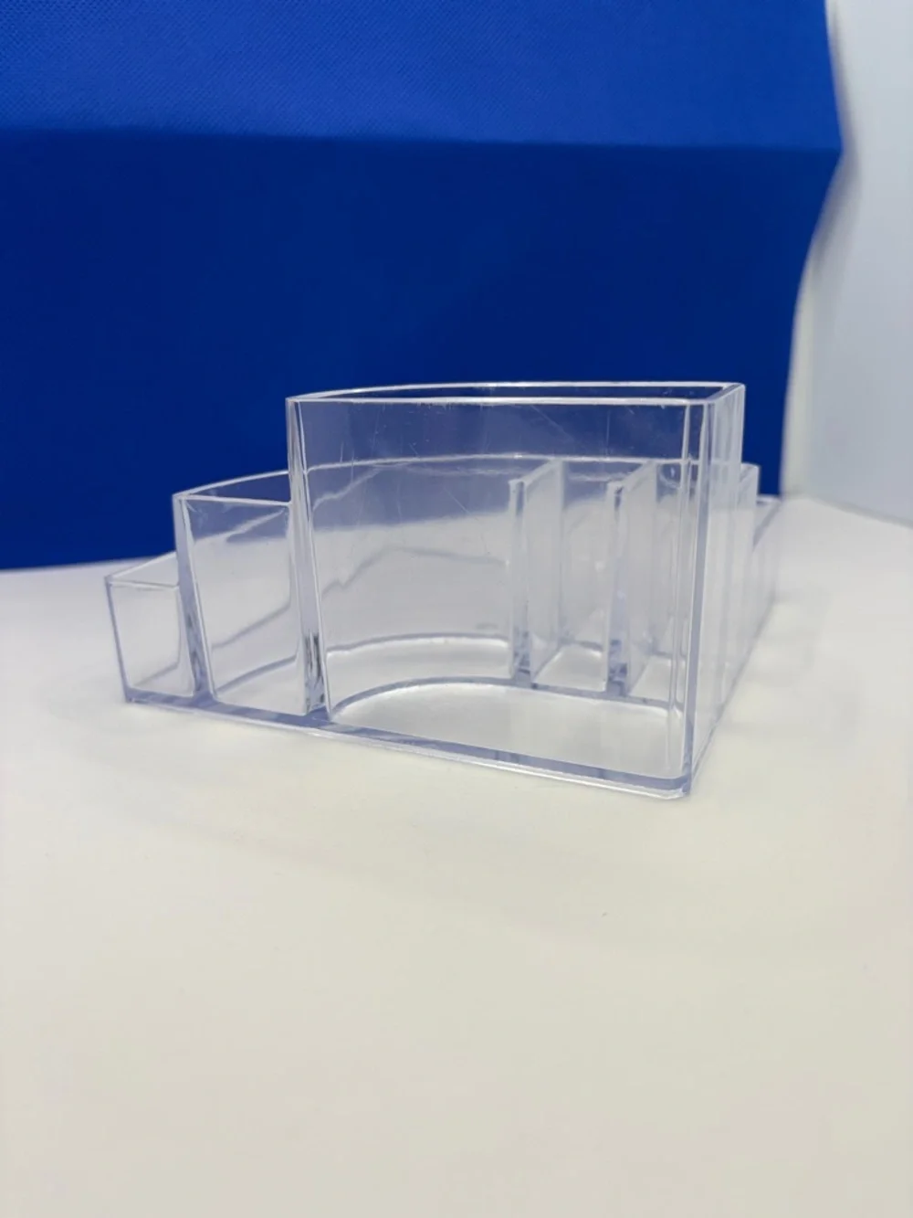 Clear Acrylic Desk Organizer - Makeup Organizer Vanity Storage Caddy